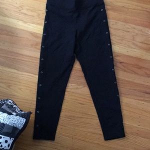 Yummy leggings black silver accent m